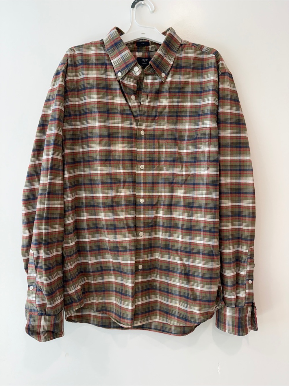 J. Crew Multicolor Plaid Button-Down Shirt
